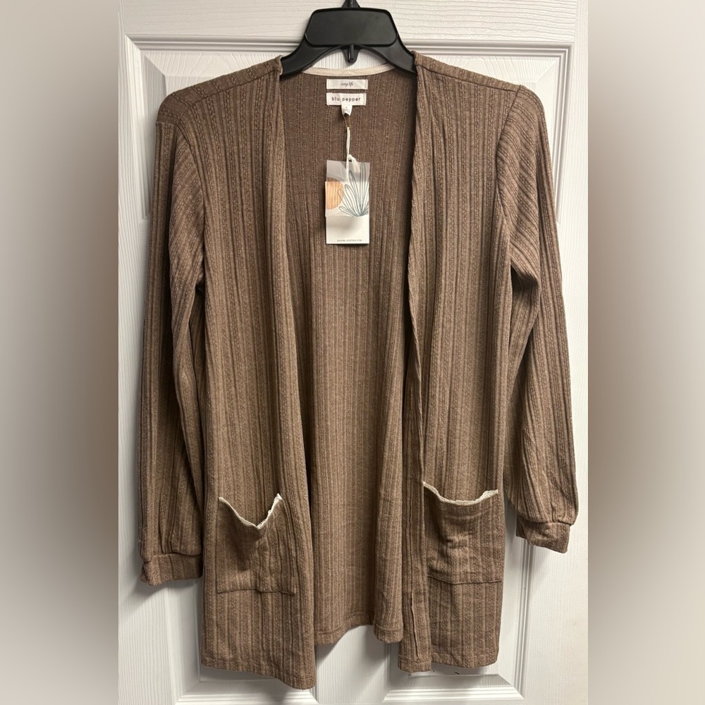 NWT Blu Pepper Cozy Life Cardigan Size Large